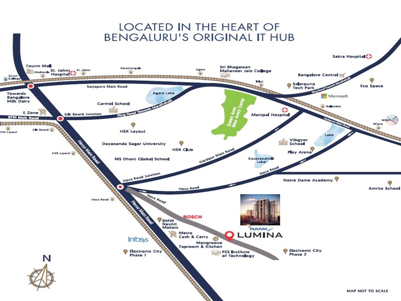 Ramky Lumina Location Map